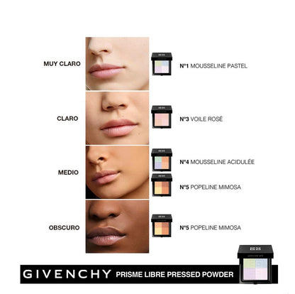 Polvo Compacto traslúcido Givenchy Prisme Libre 03 Rosé Voile